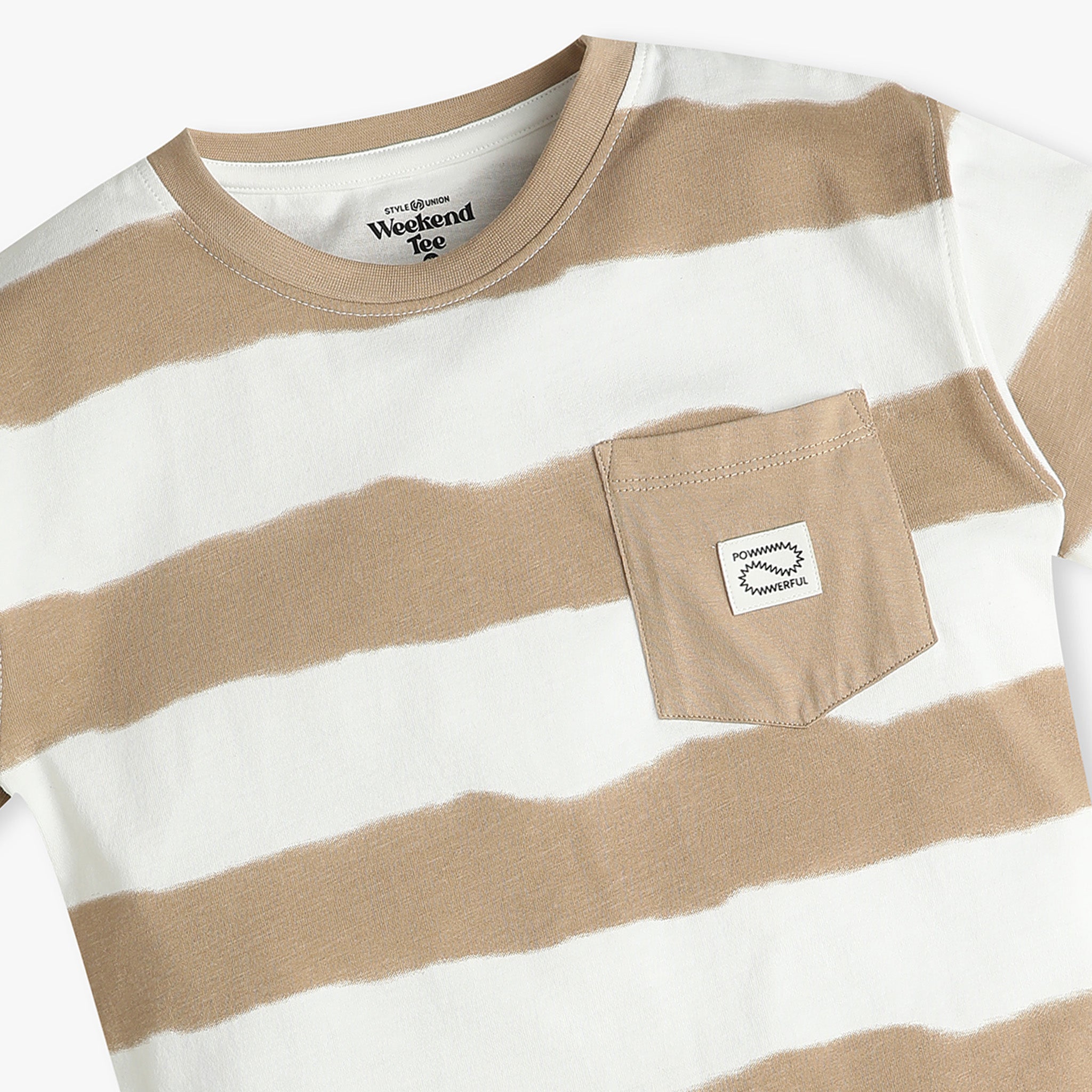 Boys Striped Crew Neck T-Shirt - Soft Cotton Short Sleeve Tee for Kids | Perfect for School, Playdates & Casual Outfits
