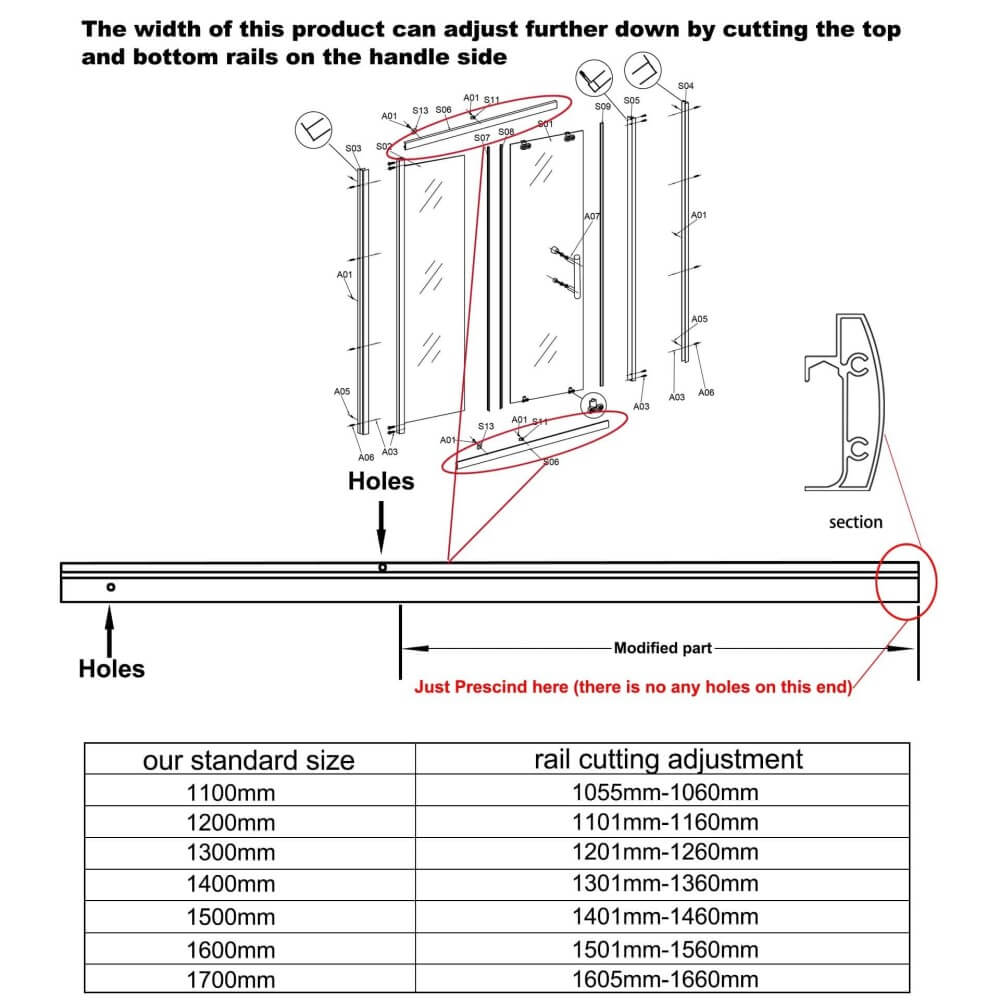 2 Panel Sliding Shower Screen Enclosure Door - Frameless Glass Bathroom Upgrade for Modern Homes | Perfect for Small Spaces & Walk-in Showers