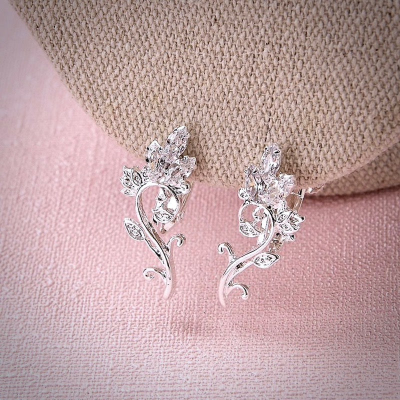 Elegant Candice Silver Cubic Zirconia Bridal Jewelry Set with Tiara - 3 Piece Wedding Accessories for Bride, Bridesmaids & Special Occasions