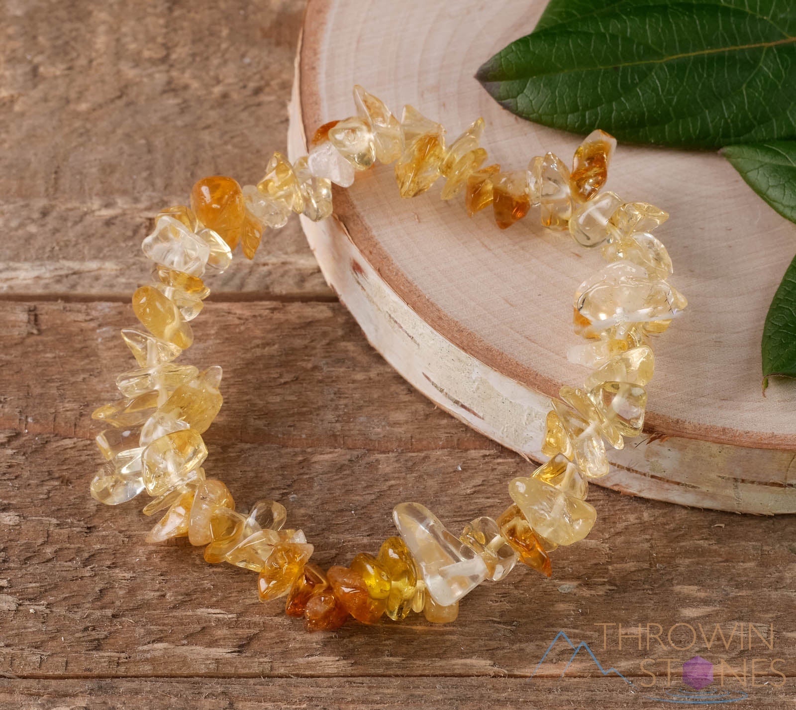 Natural CITRINE Crystal Chip Bead Bracelet - Handmade Birthstone Jewelry for Women, Healing Stone for Wealth & Positivity | Perfect for Meditation, Gifts & Spiritual Healing