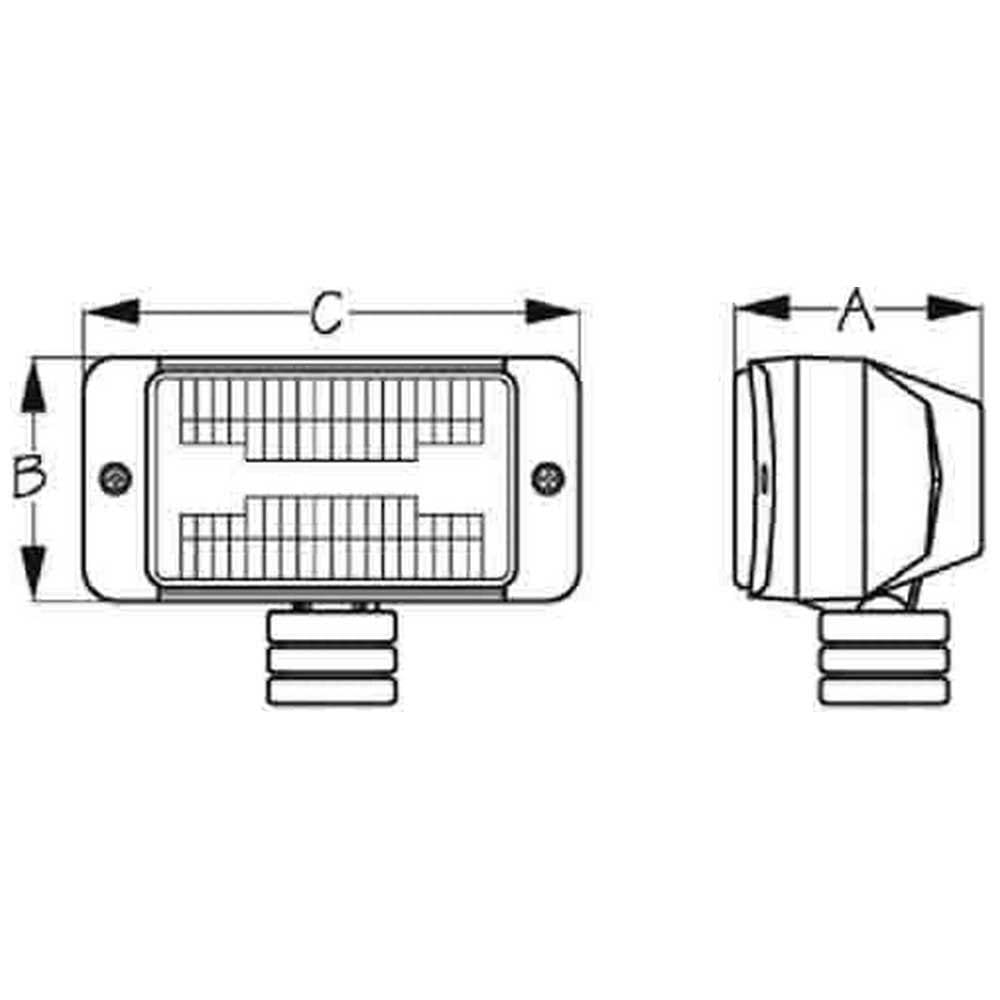 SEADOG Waterproof Halogen Deck and Dock Flood Light - Bright Outdoor Lighting for Marine, Boat, Pier, and Dock Safety | Perfect for Nighttime Boating and Waterfront Security