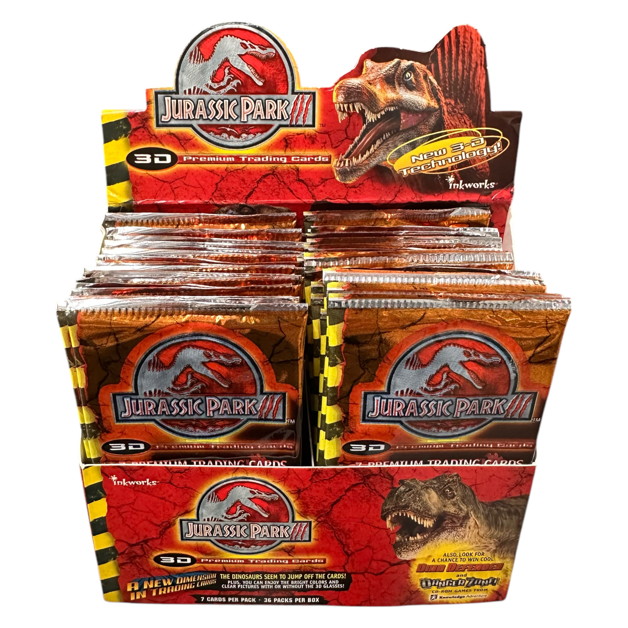 Jurassic Park 3 3D Trading Cards - Collectible Dinosaur Cards for Fans, Kids & Collectors | Perfect for Gifts, Movie Memorabilia & Card Games