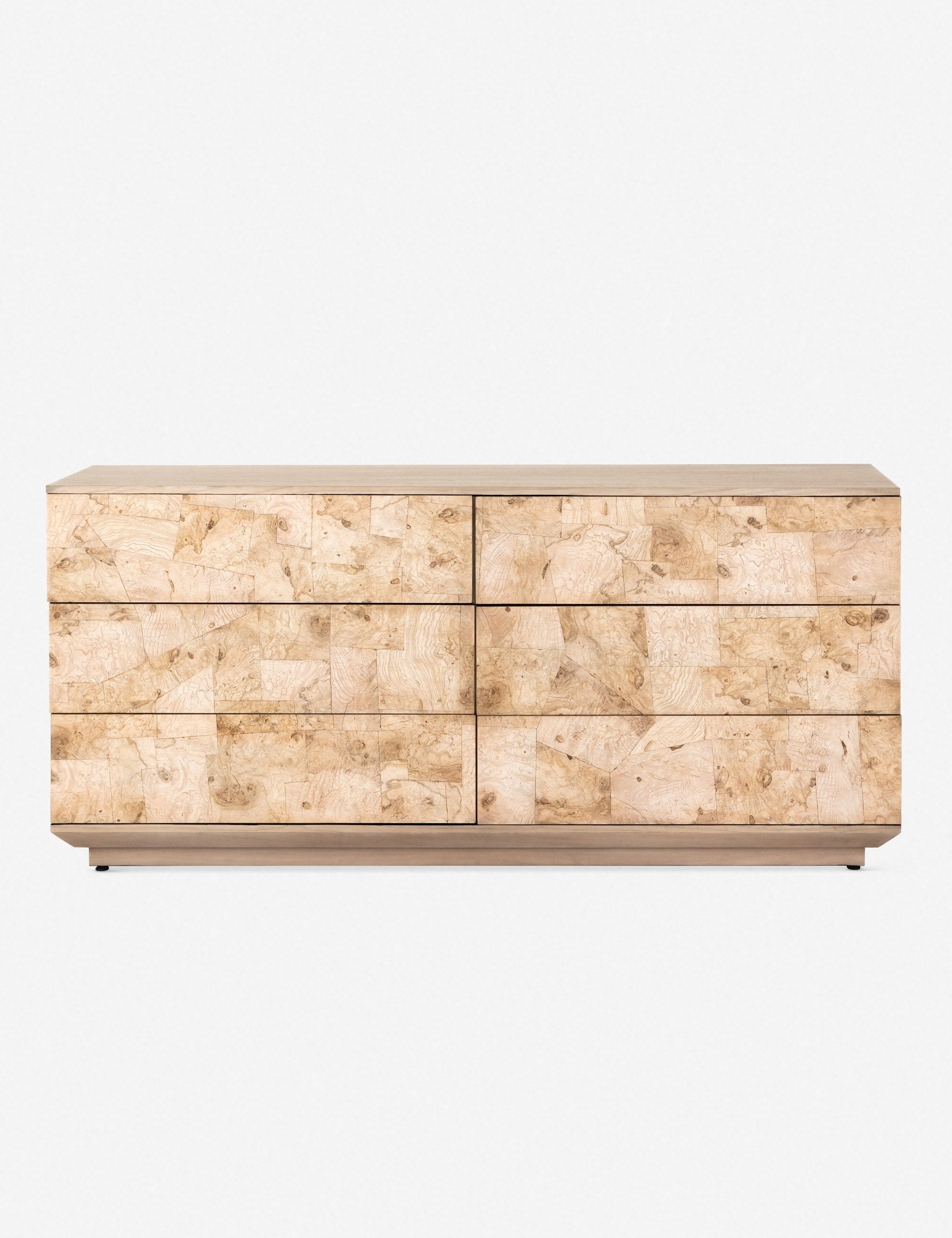 Modern 6-Drawer Dresser for Bedroom - Solid Wood Chest of Drawers with Metal Handles - Stylish Storage Organizer for Clothes, Bedding & Accessories | Perfect for Home, Dorm, Apartment & Office