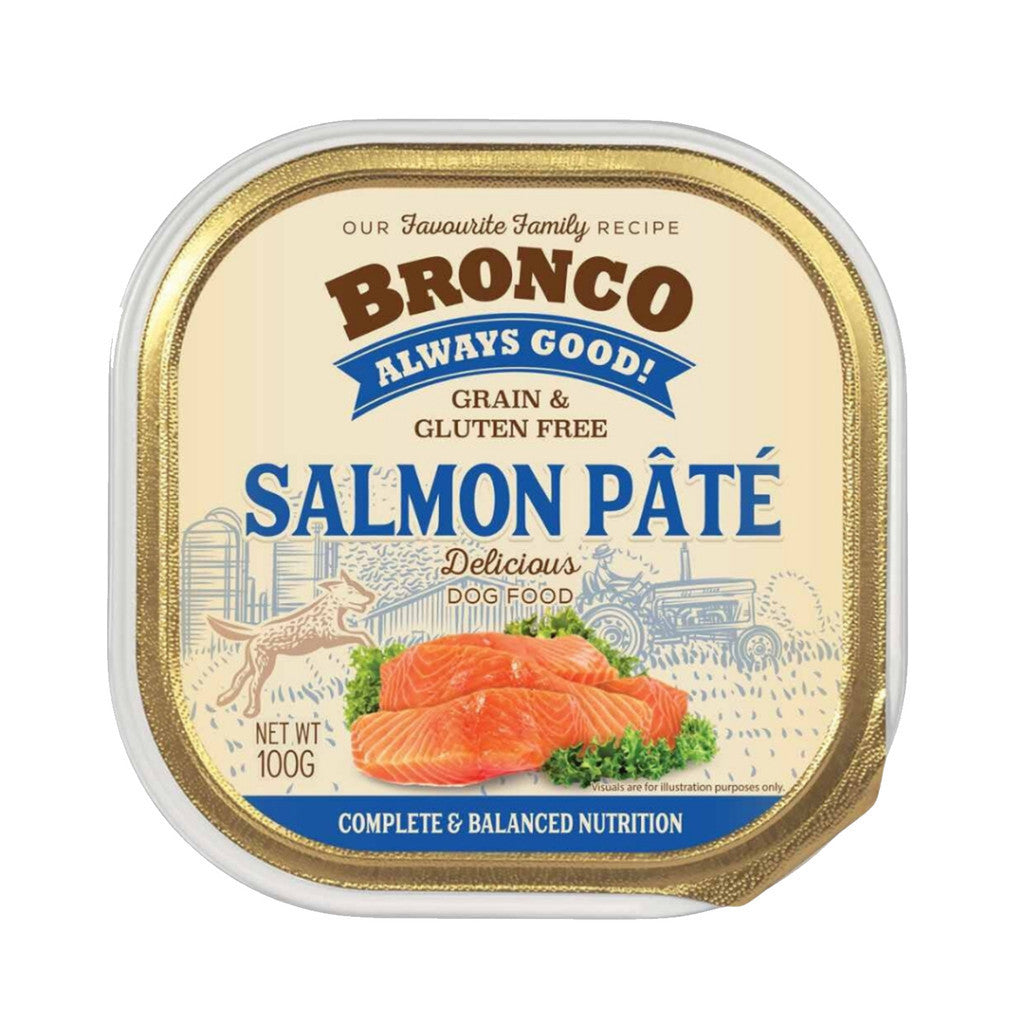 Premium Bronco Tray Dog Food 100g - Fresh, High-Quality & Flavorful Wet Food for Dogs - Rich in Nutrients for Healthy Pets - Quick & Delicious Meals - Perfect for Busy Pet Owners, Travel & Training Treats