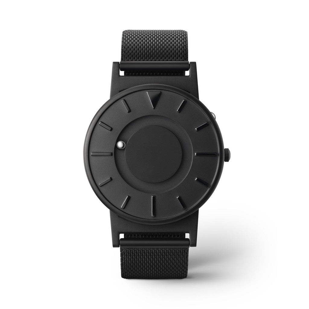 Eone The Bradley Black - Stylish and Tactile Watch for Men & Women | Waterproof & Durable | Perfect for Business, Travel, and Everyday Wear
