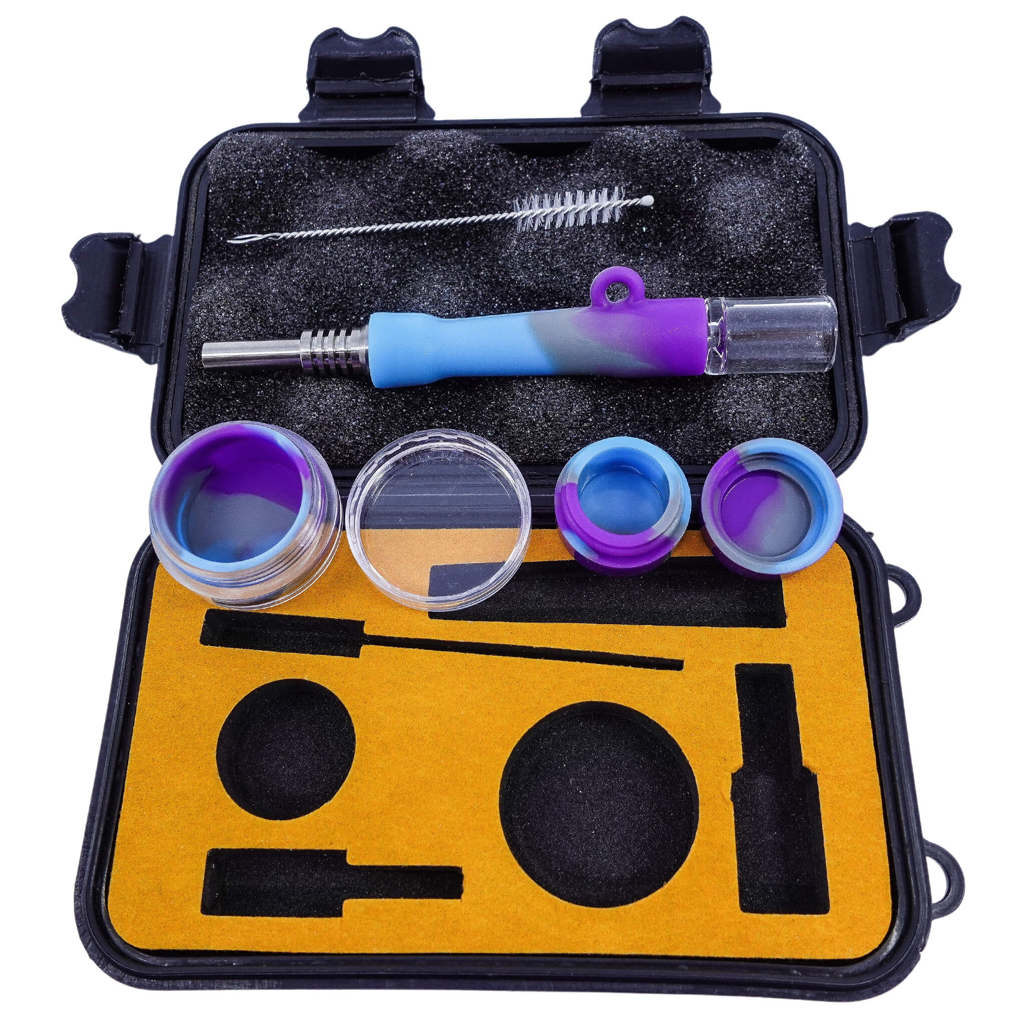 Portable Mini Silicone Nectar Collector Kit - Honey Straw Dab Pipe for Concentrates | Perfect for On-The-Go Dabbing & Home Use