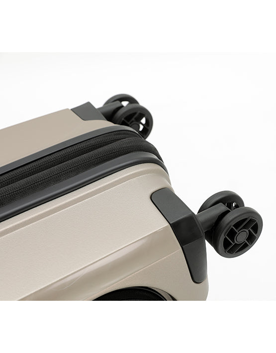 Tosca TCA100 20A 20-Inch Small Space Suitcase with Spinner Wheels and Champagne Finish - Perfect for Carry-On Travel & Compact Storage
