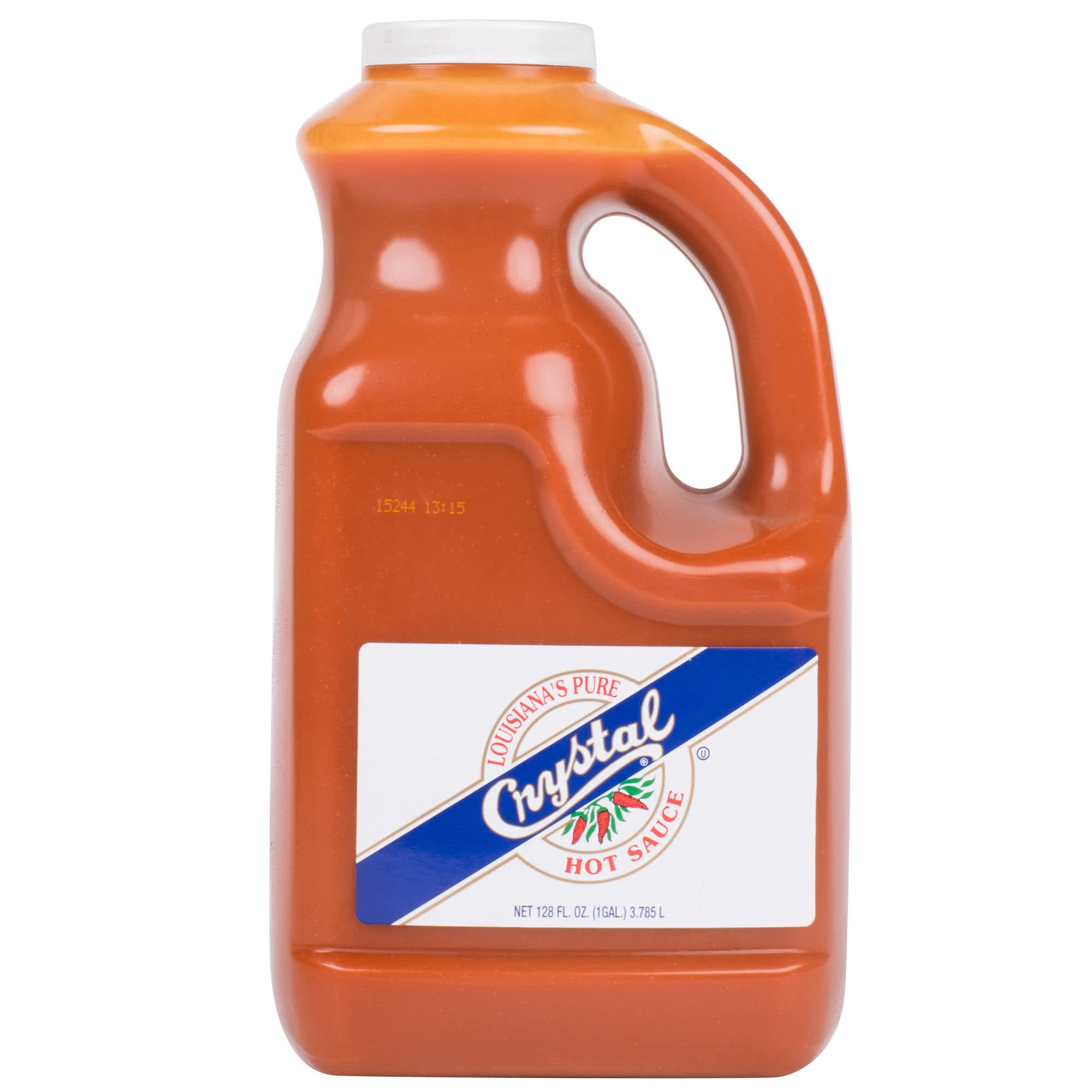 Louisiana's Pure Hot Sauce - Crystal Hot Sauce, 1 Gallon (128 Fl Oz) Bulk Size for Restaurants & Catering - Perfect for Wings, Seafood, BBQ & Cajun Cooking