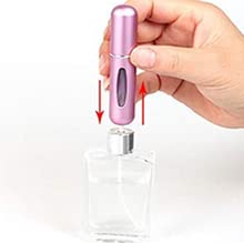 WENGONVILA 3-Pack 6ml Refillable Travel Perfume Atomizer Bottles - Portable Mini Spray Bottles for Perfume & Aftershave with Funnel (Multi Color) | Perfect for Air Travel, Gym Bag & On-The-Go Fragrance Touch Ups