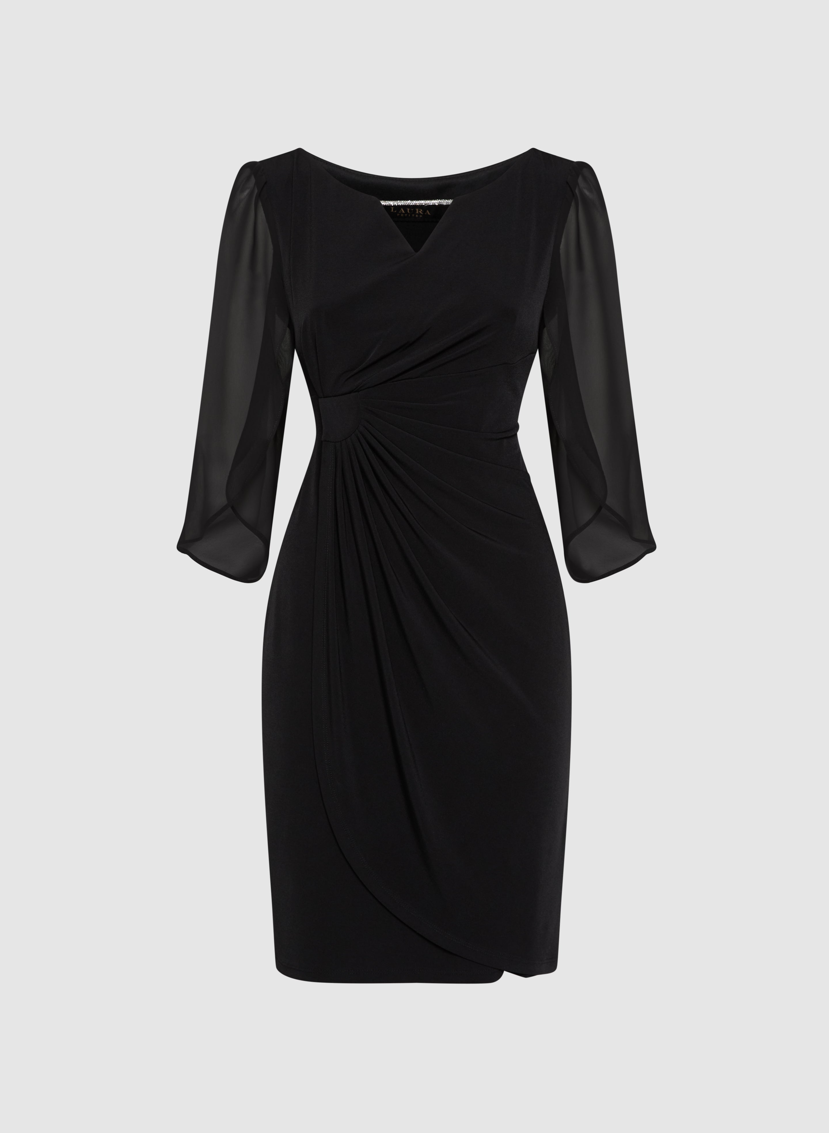 Elegant Chiffon Sleeve Dress for Women - Flowy Summer Party & Wedding Guest Dress - Perfect for Beach Vacations, Date Nights & Special Occasions