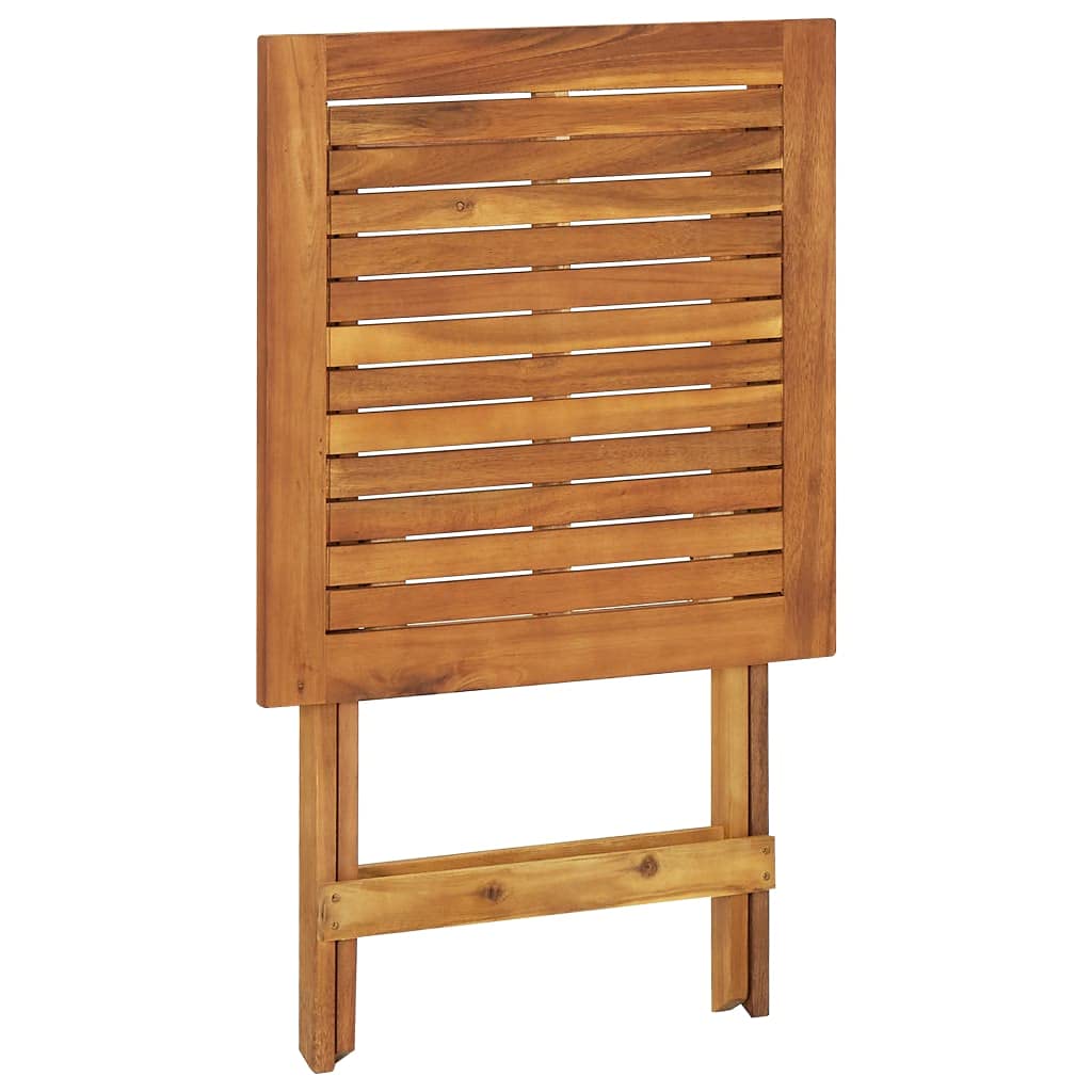 Foldable Acacia Wood Outdoor Table - 23.6