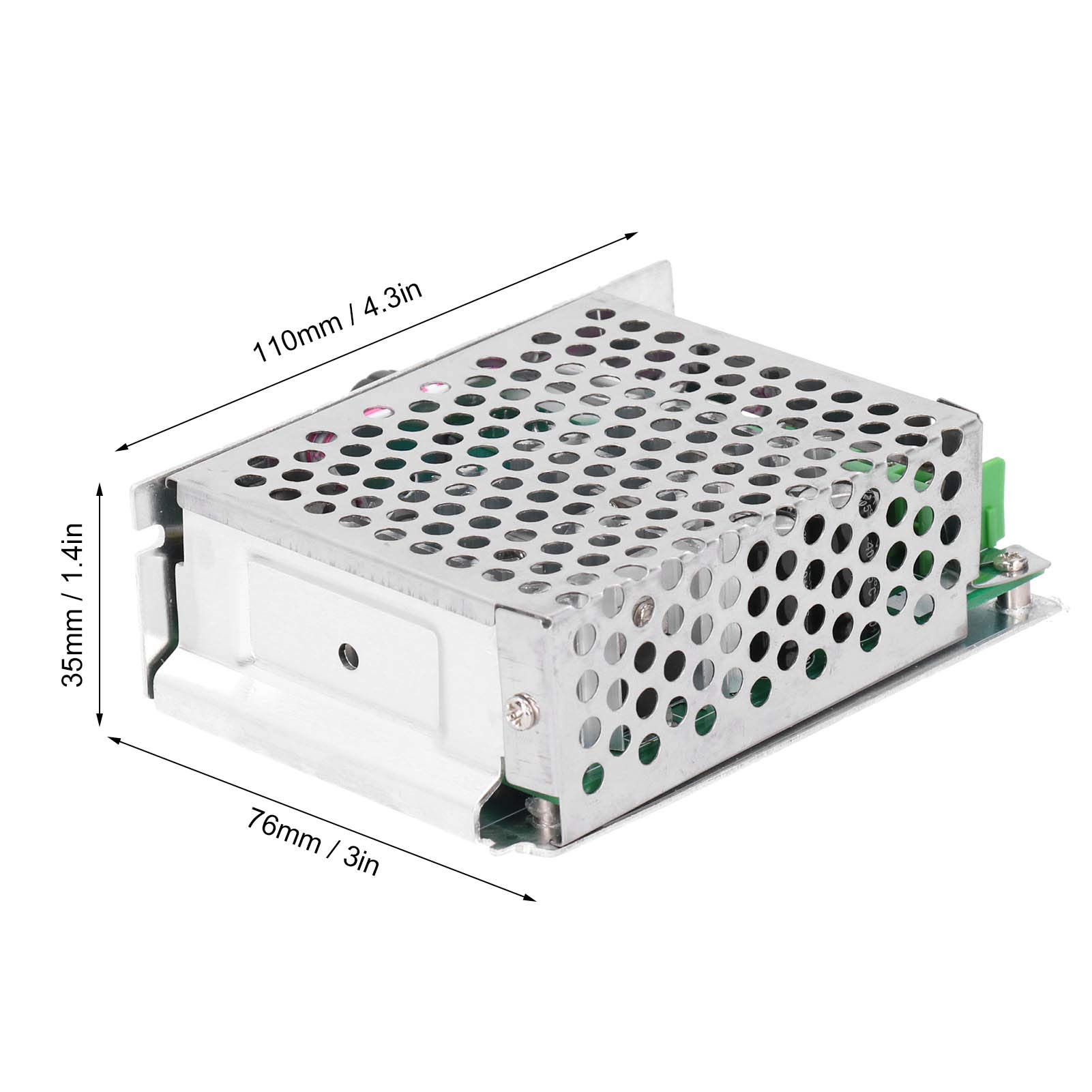 DC Motor Speed Controller - Aluminum Alloy, Low Noise for Engineers | DIY & Industrial Use