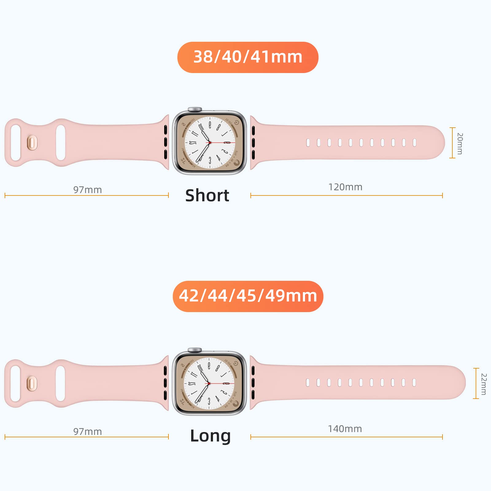 Maledan Compatible Apple Watch Bands 40mm 41mm 38mm 42mm - Sport Replacement Strap for Apple Watch SE Series 10 9 8 7 6 5 4 3 Ultra 2 - Waterproof Breathable Wristband for Women & Men - Perfect for Gym, Running, Swimming & Daily Wear