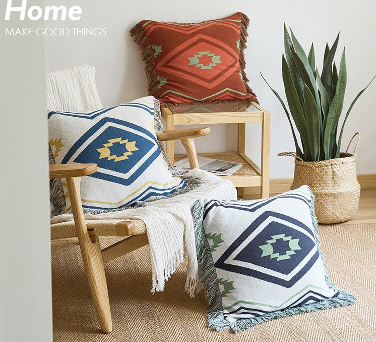 Modern Decorative Throw Pillows for Couch & Bedroom - Square Contemporary Sofa Pillow Covers - Stylish Home Decor Accent for Living Room, Bedroom & Interior Design