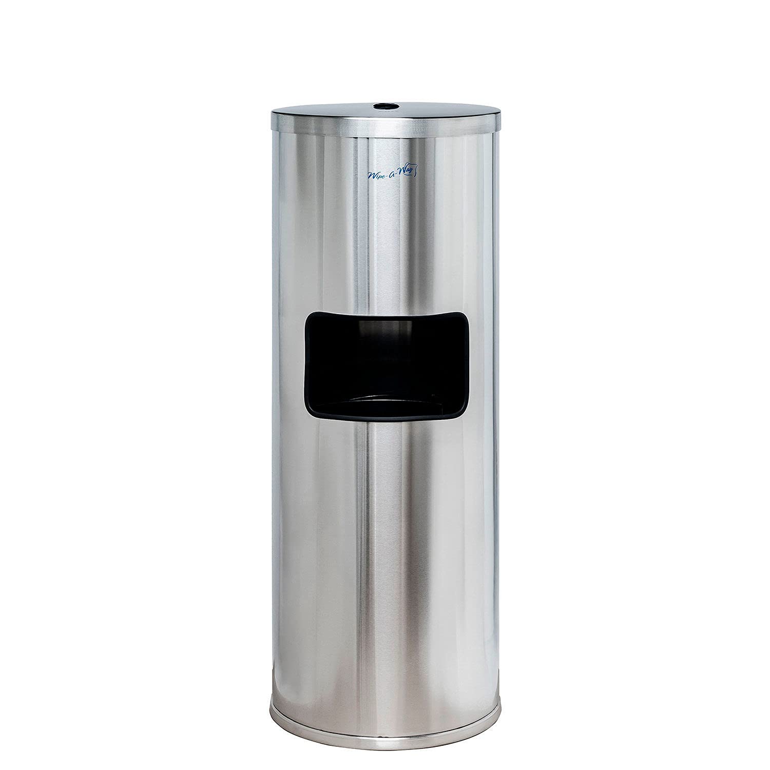 Stainless Steel Trash Can with Wipe Dispenser - Touchless Bathroom & Kitchen Waste Bin for Easy Cleaning & Hygiene
