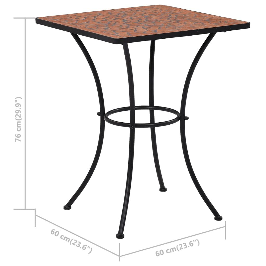 CHARMMA Mosaic Bistro Table - 23.6