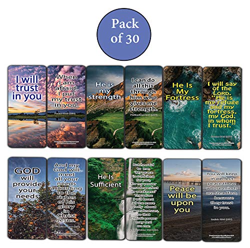 You Are Enough Bible Verse Bookmarks (30-Pack) - Inspirational Christian Gifts for Church, Sunday School & Bible Study - Perfect for Teacher Appreciation, Stocking Stuffers & Devotional Use