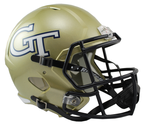Georgia Tech Yellow Jackets Replica Football Helmet - Officially Licensed NCAA Collectible for Fans & Sports Memorabilia - Perfect for Game Day, Tailgating, and Home Decor