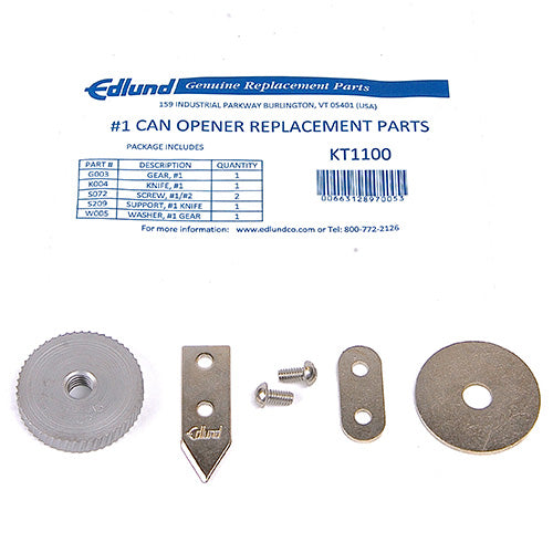 Edlund KT1100 #1 Replacement Kit - Compatible with Edlund Can Openers - Durable & Easy to Install - Perfect for Commercial Kitchens & Food Service Businesses