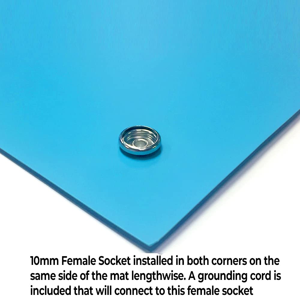 Dual Layer ESD Safe Rubber Workstation Mat Kit - 24