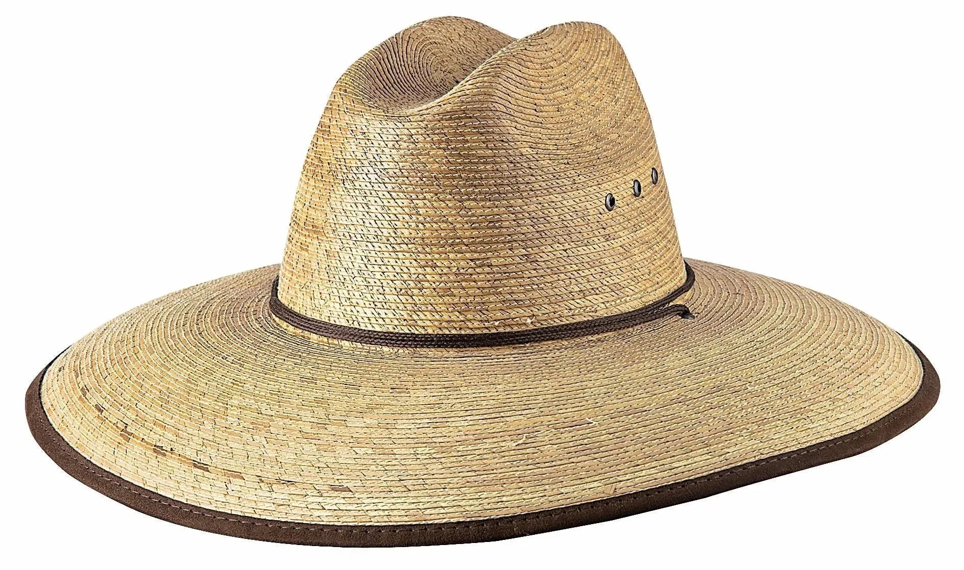 Bullhide Twilight Mexican Palm Straw Lifeguard Hat - Sun Protection Beach Hat for Men & Women - Perfect for Poolside, Surfing, and Outdoor Activities