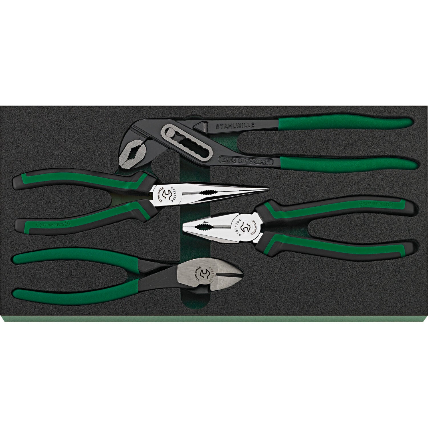 Stahlwille 96830266 Professional TCS Insert Pliers Set - High-Quality Tool Kit for Automotive, Electrical, and DIY Home Repairs