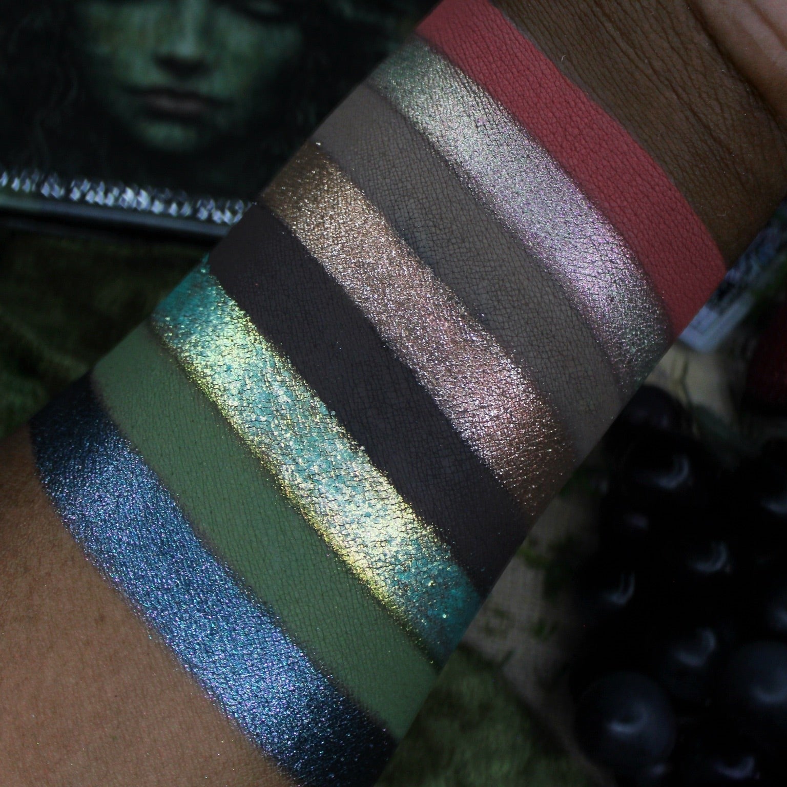 Green Goddess Eyeshadow Palette - Vegan, Cruelty-Free Makeup Palette with 12 Highly Pigmented Shades for Day & Night Looks | Perfect for Parties, Weddings & Everyday Glam