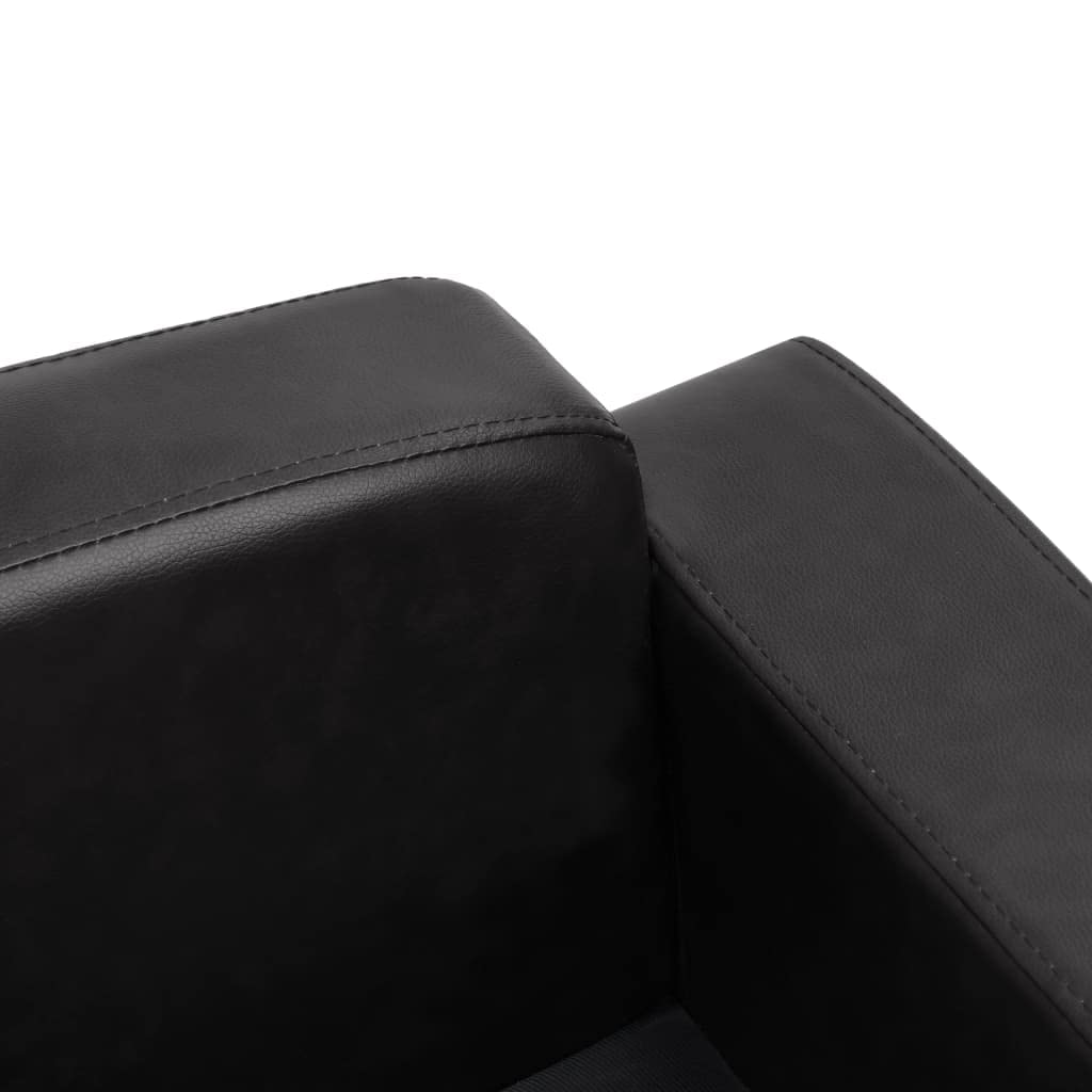 Premium Faux Leather Dog Sofa Bed - 31.5