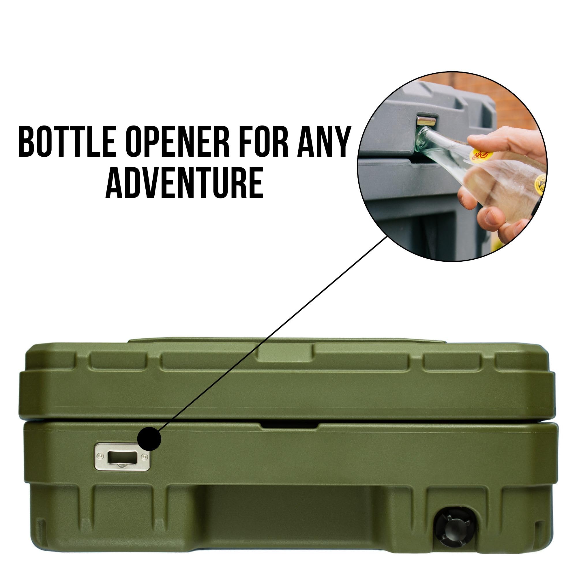 ROAM Rugged Cargo Box - Heavy Duty Waterproof Roof Top Storage Case with Lock | Camping Gear Organizer & Truck Bed Storage Bin | Perfect for Off-Road Travel, Overlanding Adventures & Outdoor Equipment Storage
