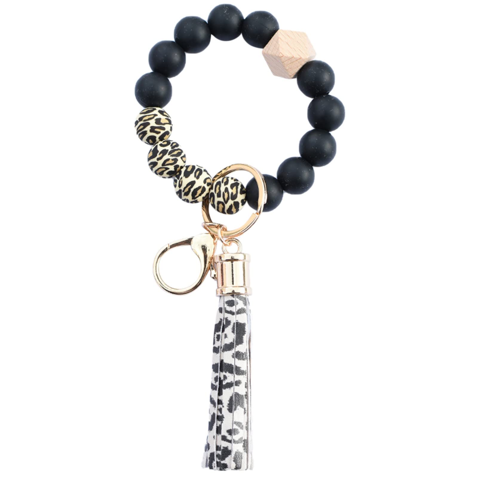 KiKiss Girls Jewelry Set - Leopard Keychain & Bracelet for Women | Fashion Accessories