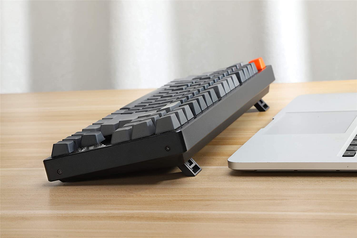 Keychron K8 Wireless Mechanical Keyboard for Mac & Windows - Tenkeyless Bluetooth ISO-UK Layout with RGB Backlight, Gateron Brown Switches & Aluminum Frame | Perfect for Gaming, Programming & Office Work