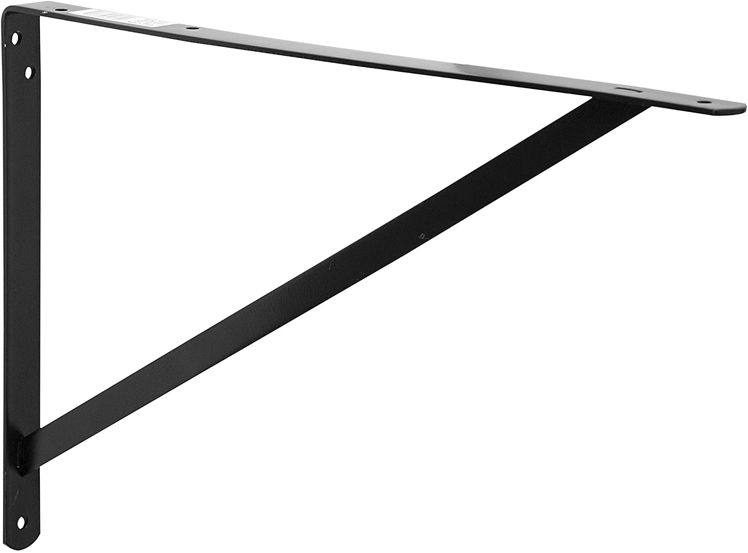 Heavy-Duty Black Shelf Brackets 10-Pack - 19.25 x 12.5 Inch - Decko Products 49152-10 - Perfect for Garage Shelving, Closet Organization & Home Storage Solutions