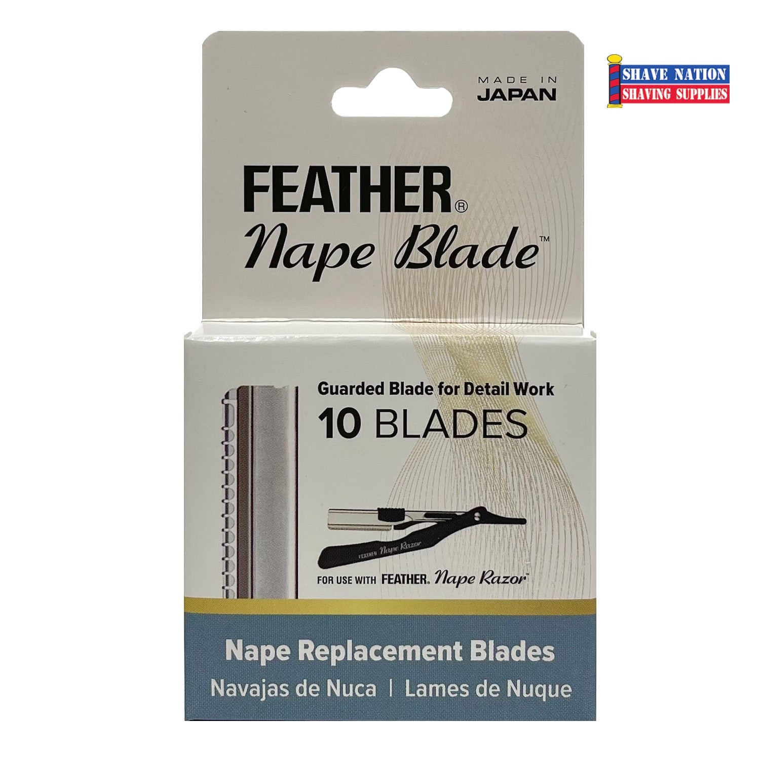 Premium Feather Nape & Body Razor Blades - 10 Pack for Smooth Hair Removal | Perfect for Bikini Line, Underarms & Sensitive Areas | Professional Grooming & Personal Care Essentials