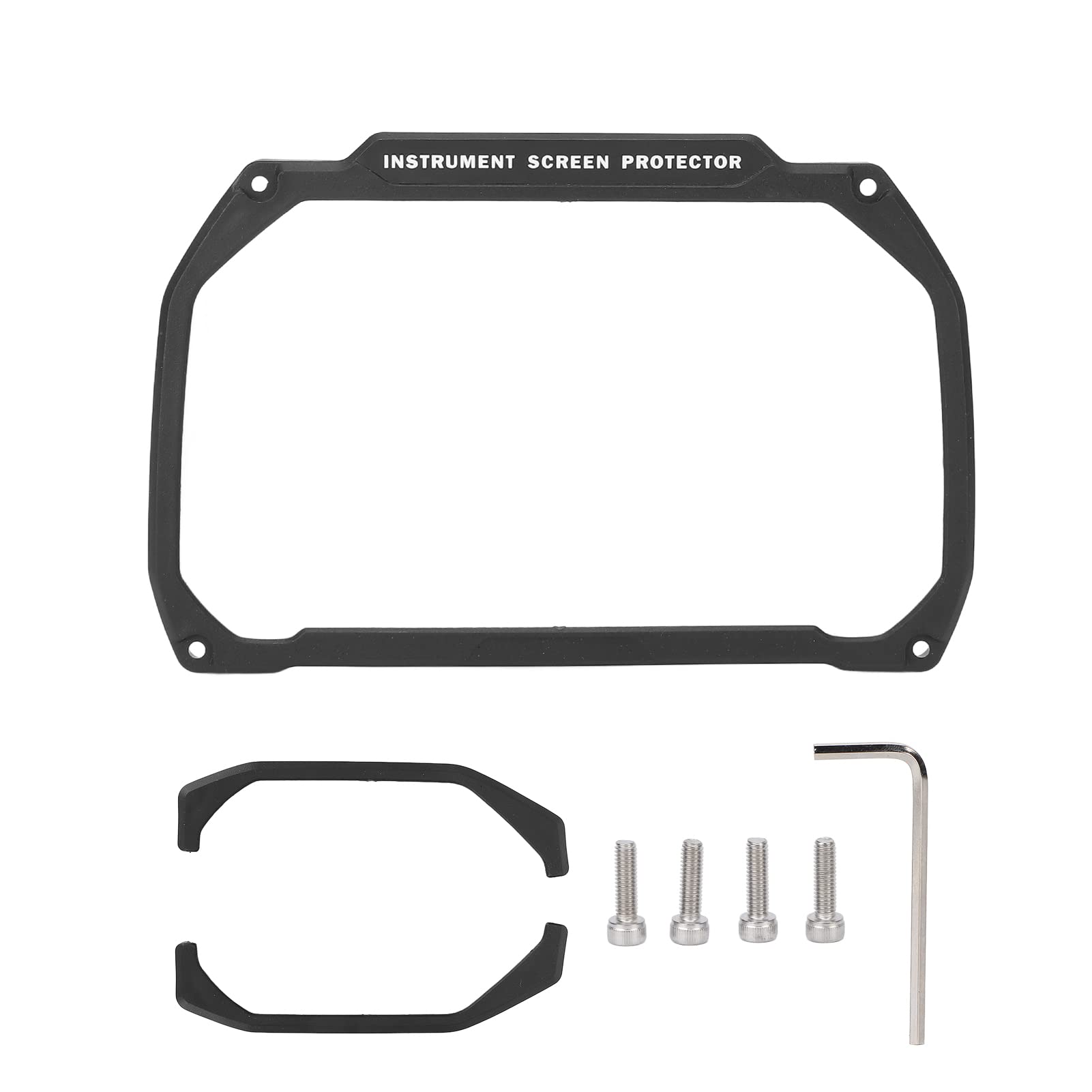Black ABS Motorcycle Meter Cover & Screen Protector - Anti-Aging Instrument Guard Replacement for BMW R1200GS R1250GS F750GS | Durable Protection for Adventure Riding & Daily Commutes