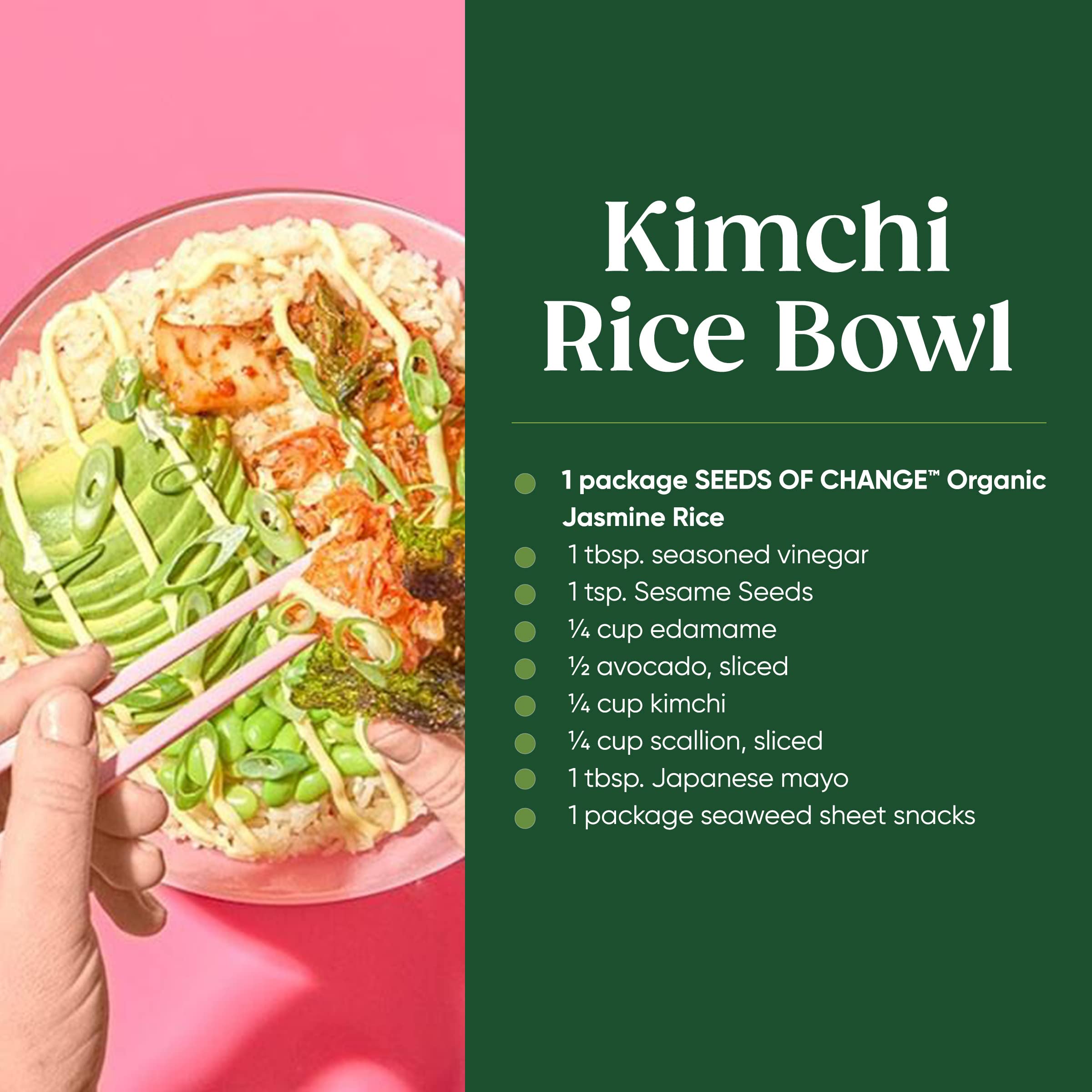 Organic Aromatic Jasmine Rice by SEEDS OF CHANGE - Microwaveable Ready to Eat, 8.5 Oz (Pack of 12) - Perfect for Quick Meals, Meal Prep & Healthy Eating