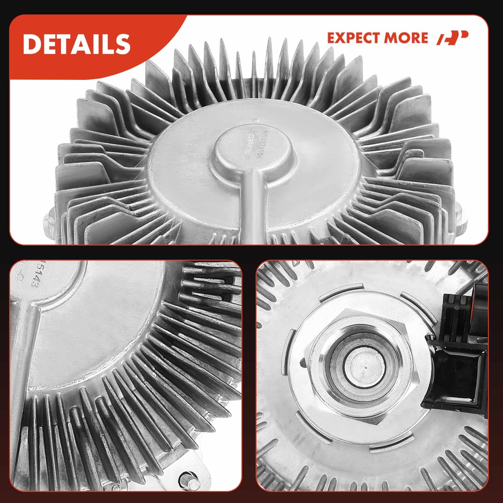 Premium Electronic Radiator Cooling Fan Clutch for 2015-2016 Chevrolet Silverado 2500 HD/3500 HD & GMC Sierra 2500 HD/3500 HD, 6.6L V8, Replaces OEM# 23134137 - Heavy-Duty Cooling Solution for Towing & Off-Road Adventures