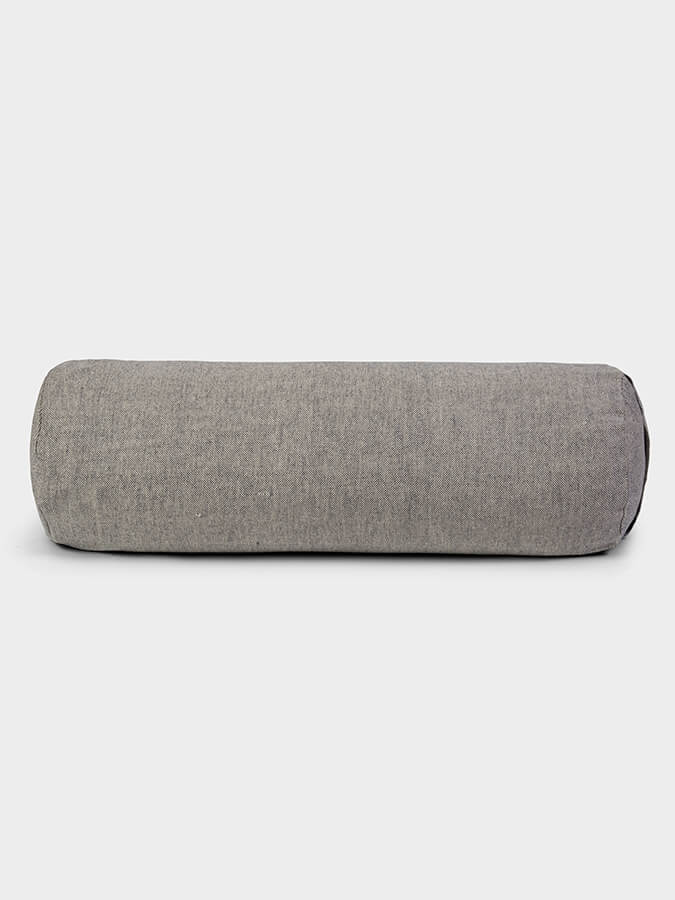 Organic Buckwheat Meditation Bolster Cushion for Yoga & Zen - Two-Tone Yoga Pillow for Home Studio, Meditation & Relaxation - Perfect for Yoga Practice, Zen Meditation & Stress Relief