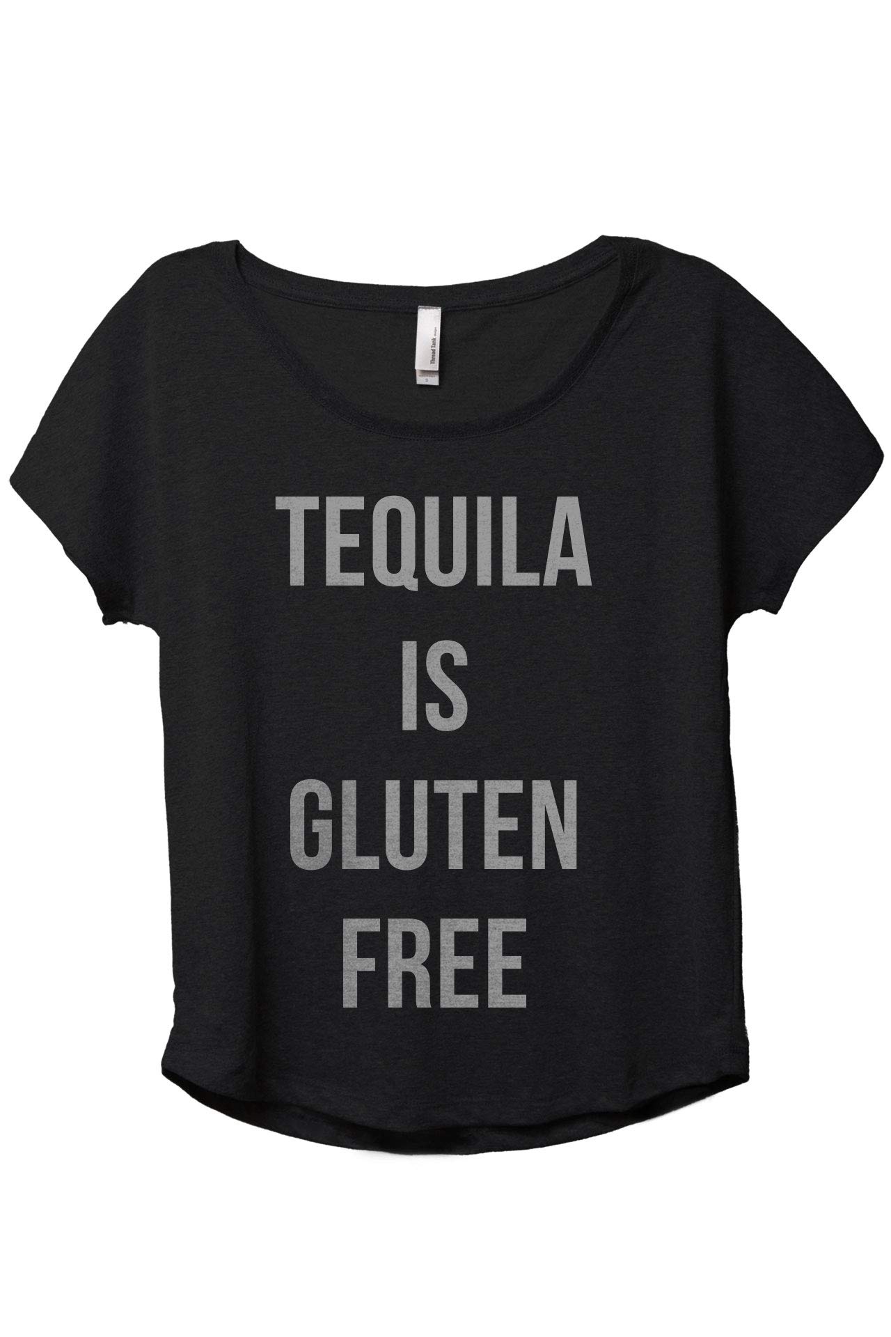 Gluten-Free Tequila Women's Fashion Slouchy Dolman T-Shirt - Casual Comfort Tee for Outings & Relaxation