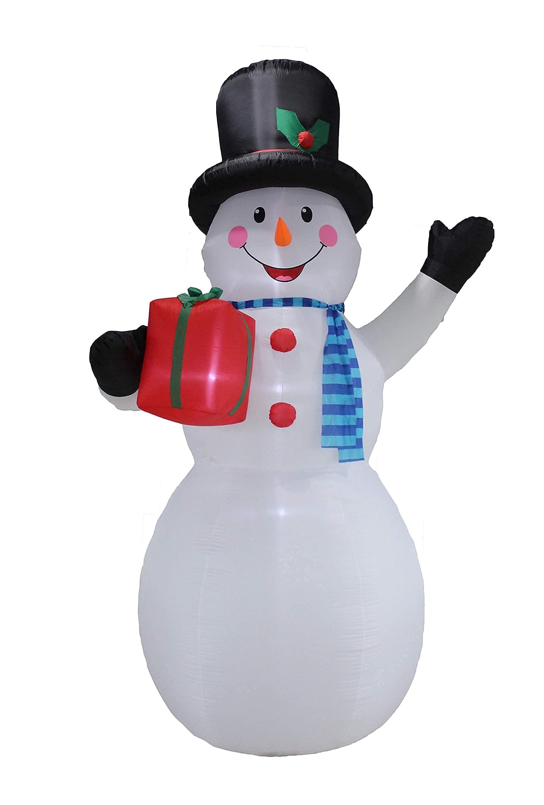 12ft Giant Inflatable Christmas Snowman & Tree Decorations Set with Lights - Outdoor Holiday Party Decor for Yard, Lawn, and Home - Perfect for Xmas Celebrations, Family Gatherings, and Neighborhood Displays
