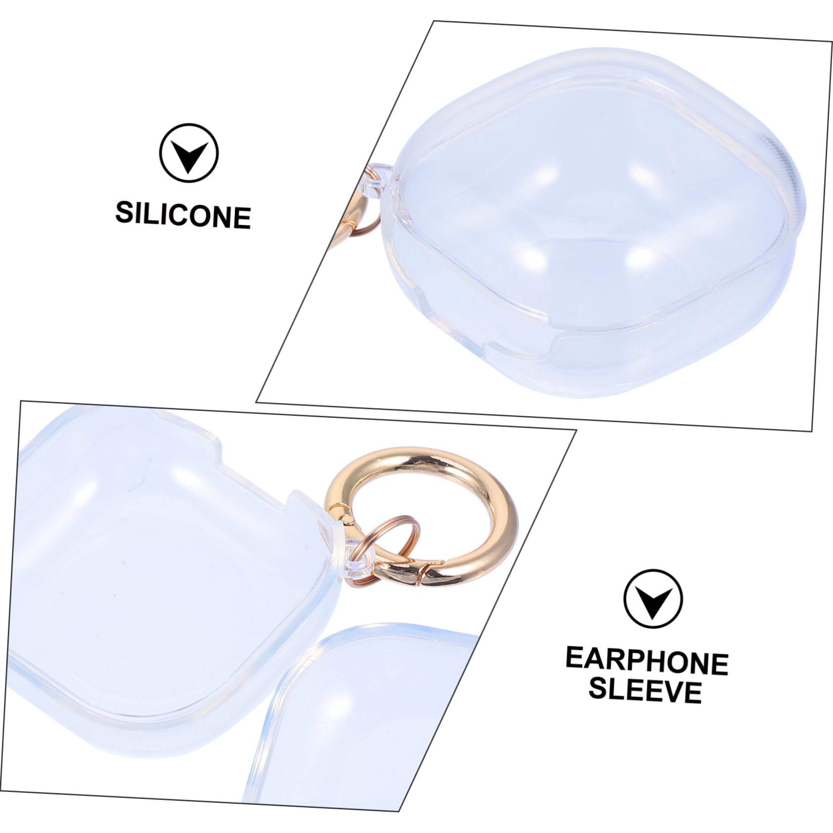 Mikikit 3-Pack Waterproof Headphone Cover Case - Anti-Loss Protective Storage Box for Earphones & Headsets - Perfect for Travel, Gym, and Daily Use