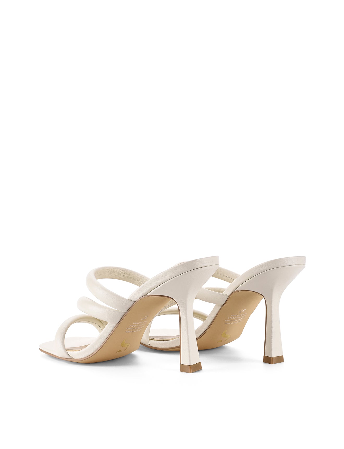 Spence Women's Heeled Sandals - Genuine Chalk Leather Dress Sandals for Weddings, Parties & Evening Events | Comfortable & Stylish Summer Shoes