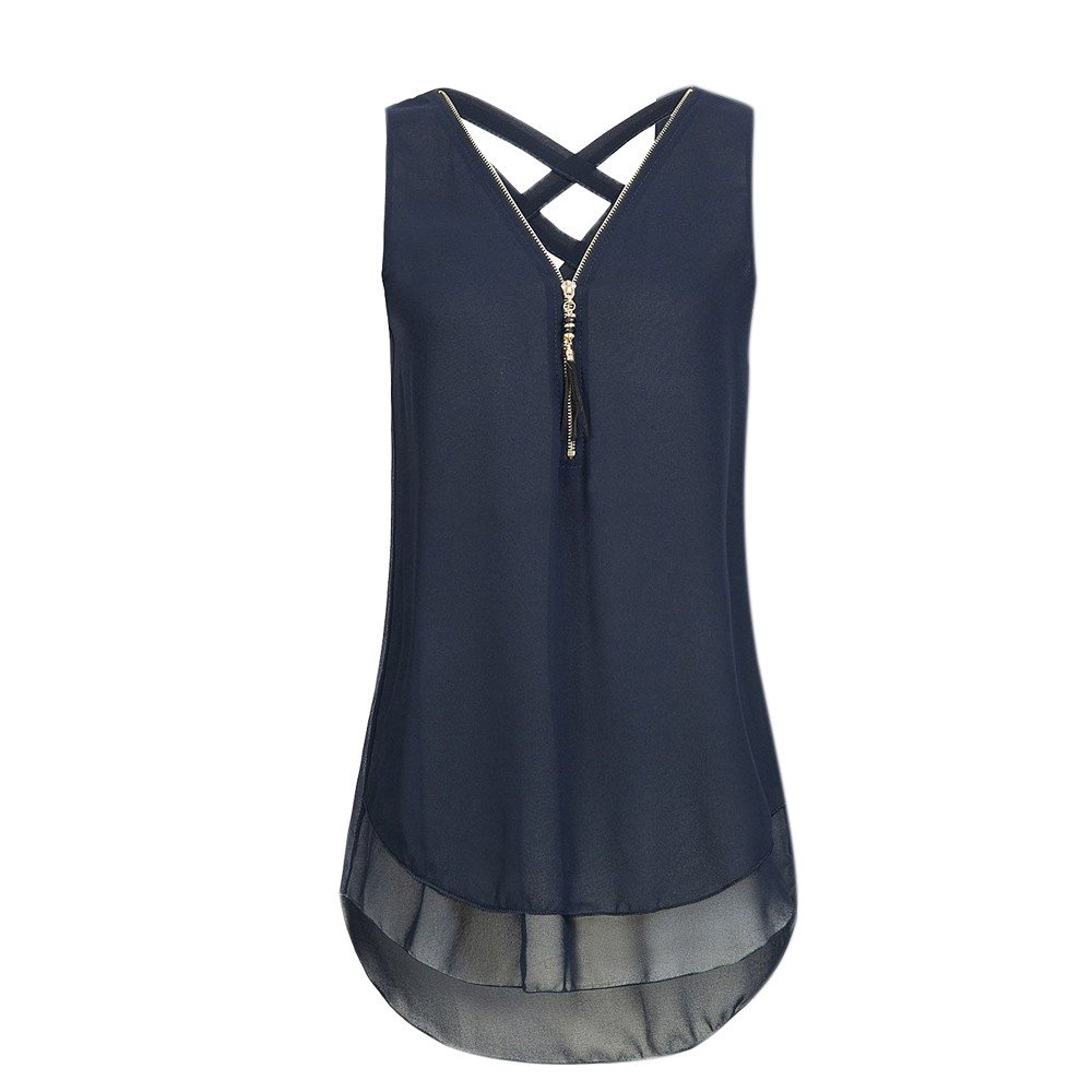 Women's Round Neck Crop Tops - Sleeveless Workout Tank Tops & Casual Loose Fit Shirts for Gym, Yoga, Running, Beach and Summer Outfits