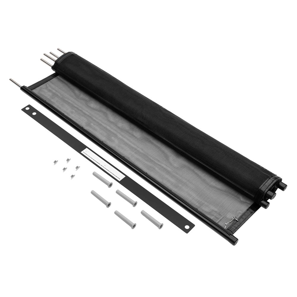VINGLI 4Ft x 12Ft Black Swimming Pool Safety Fence - Heavy Duty In-Ground Pool Barrier for Kids & Pets Protection | Perfect for Backyard, Residential & Commercial Pools