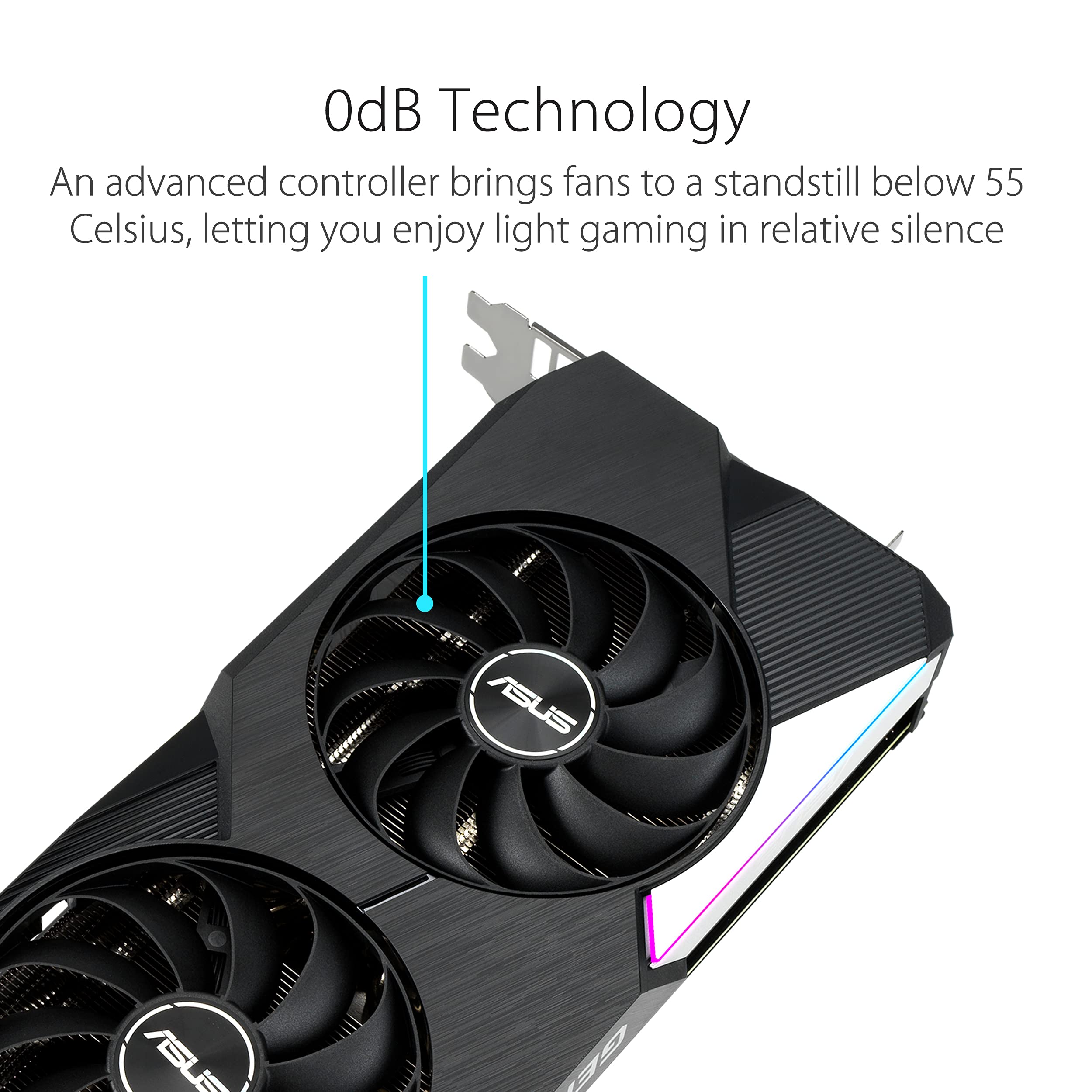 ASUS Dual NVIDIA GeForce RTX 3060 Ti V2 OC Edition 8GB GDDR6 Gaming Graphics Card - PCIe 4.0, LHR, HDMI 2.1, DisplayPort 1.4a, Axial-Tech Fans, Dual BIOS - Perfect for 1440p Gaming, VR & Content Creation (Renewed)