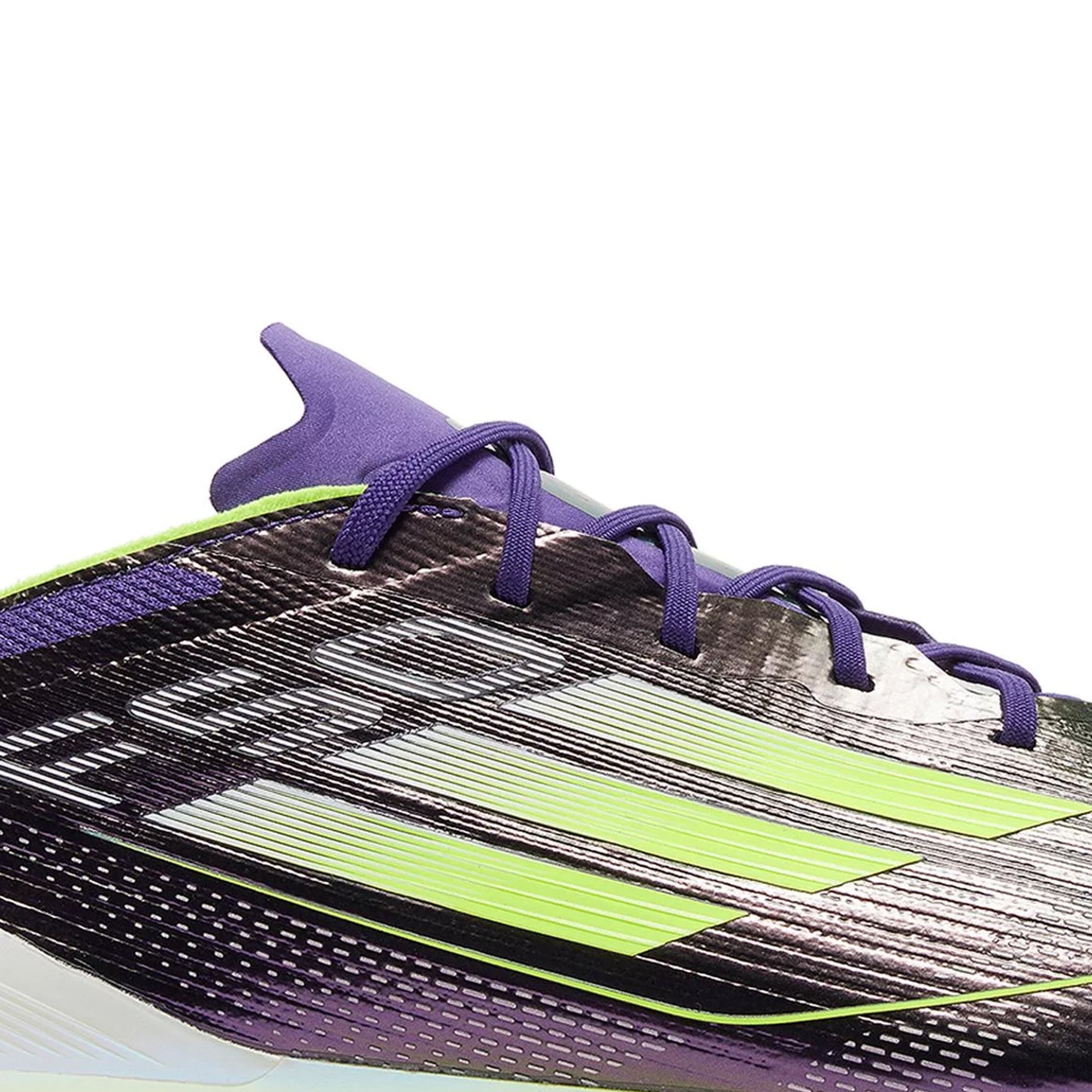 Adidas F50 Elite Fast Reborn FG Soccer Cleats - Purple Lucid Lemon (2024) | Lightweight Football Boots for Speed & Performance | Perfect for Turf Matches & Training Sessions
