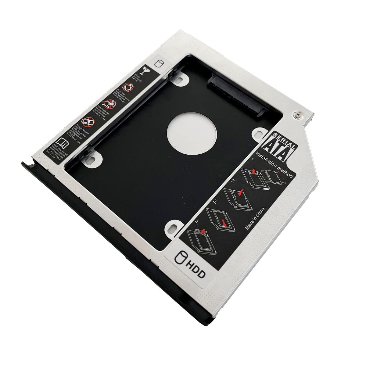 2nd HDD SSD Hard Drive Caddy Tray for HP Elitebook 2530p 2540p with Bezel Panel Cover - Upgrade Laptop Storage for Faster Performance & Data Backup