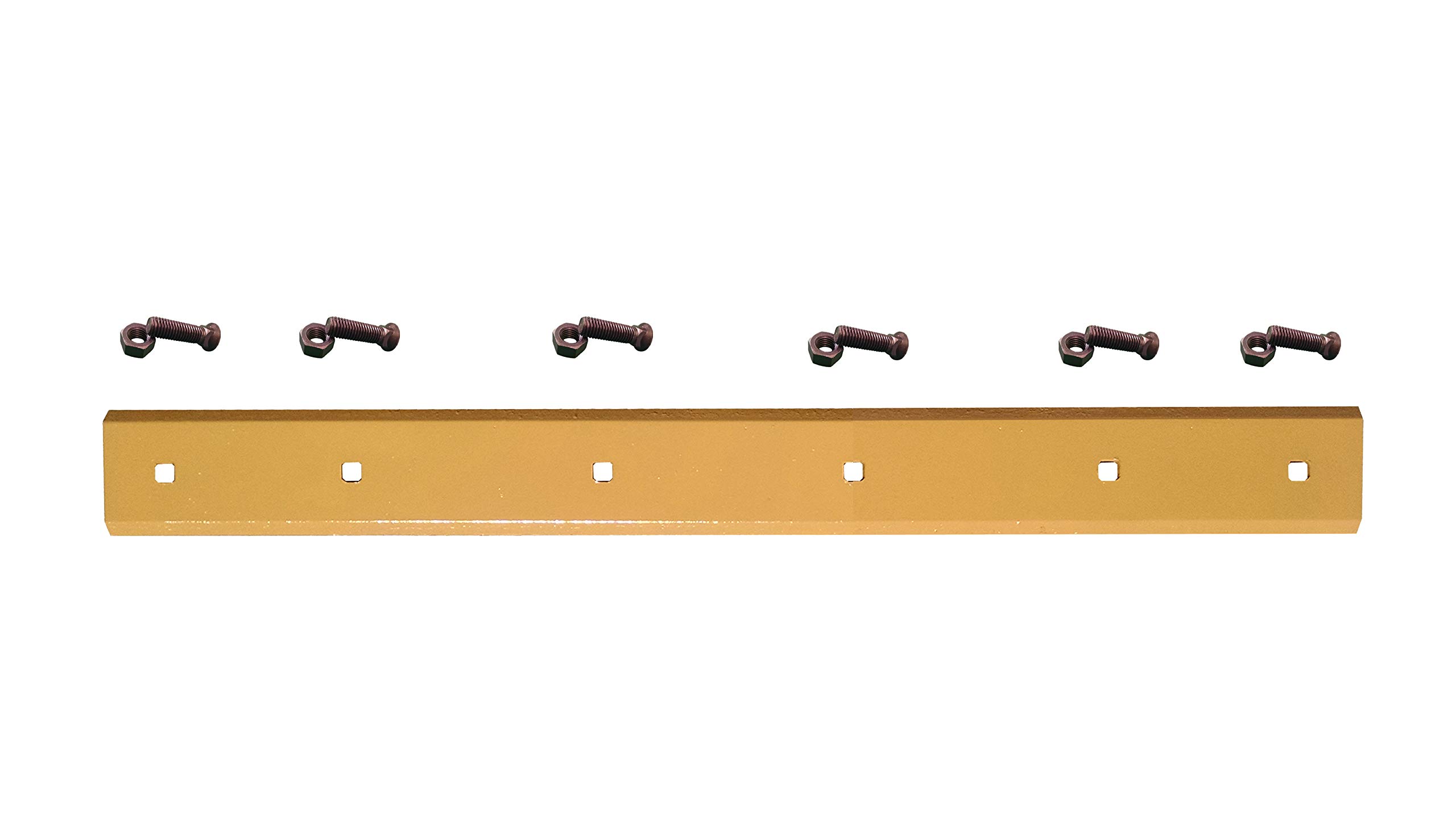 KV17819HT Bolt-On Skid Steer Heat-Treated Bucket Cutting Edge with Hardware - Fits John Deere KV17819, 6 Bolt (5/8
