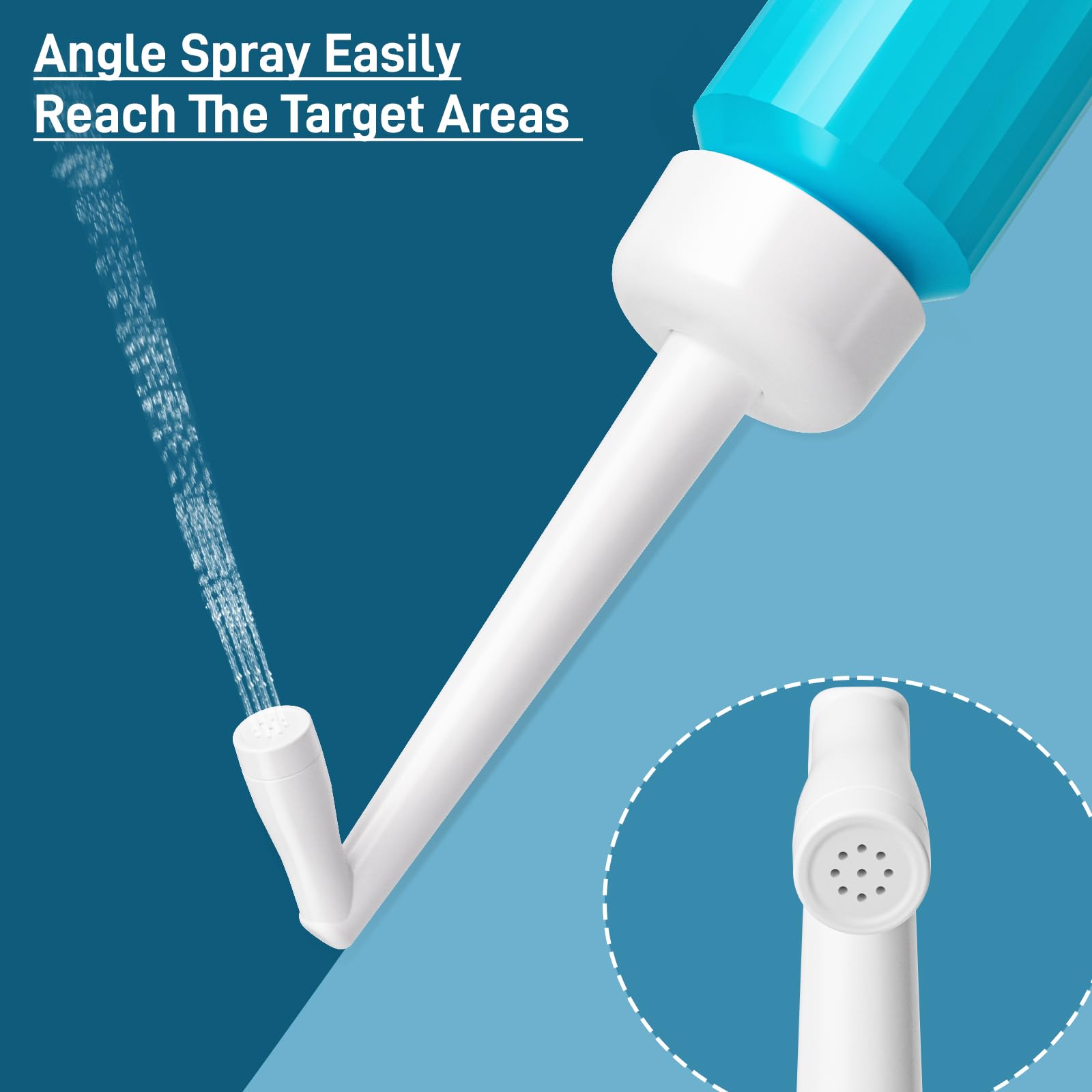 Portable Travel Bidet for Women - 350ml Personal Hygiene Bidet for Home, Camping, Outdoors & Travel - Perfect for Postpartum Care, Hiking & Road Trips