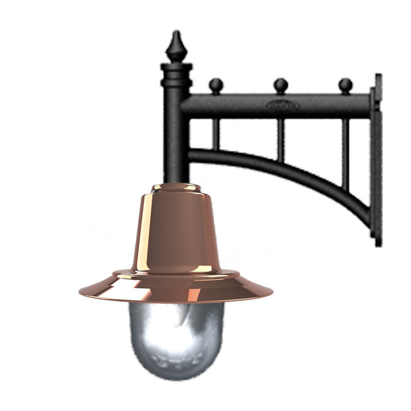 Avonshire 1Lt Outdoor Wall Light in Copper - Weatherproof Exterior Sconce for Porch, Patio, and Garden Lighting