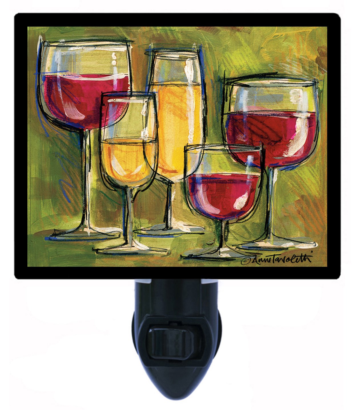 LED Wine Glass Night Light - Decorative Bar & Kitchen Lighting for Home, Restaurant, and Party Use